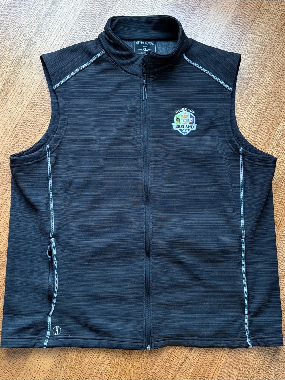 Holloway Deviate Golf Vest Mens XL Black Ryder Cup Ireland 2020 Embroidered Rare